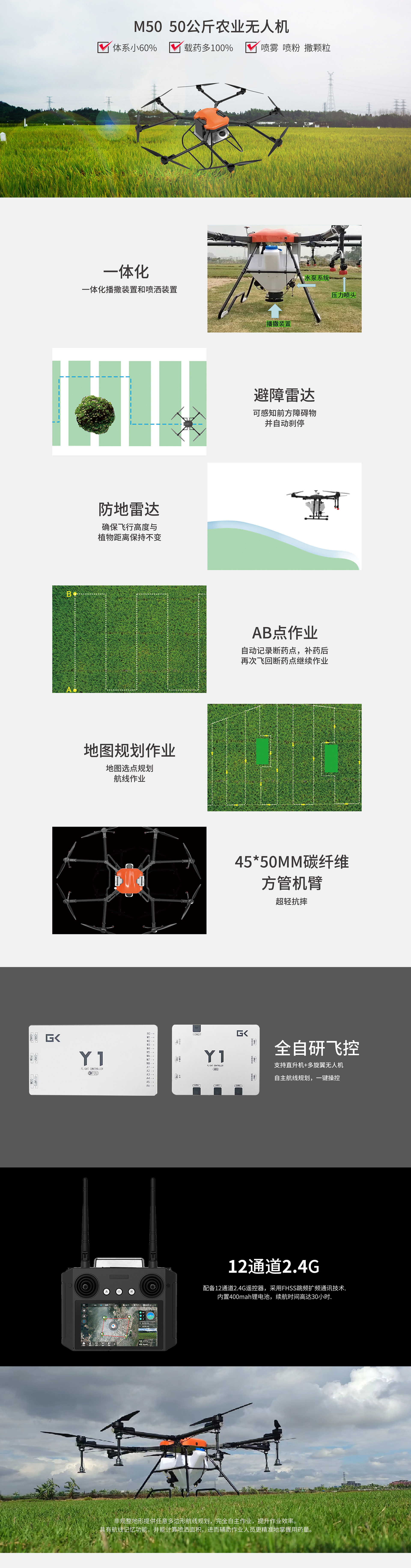 M50-50公斤农业无人机(图1)